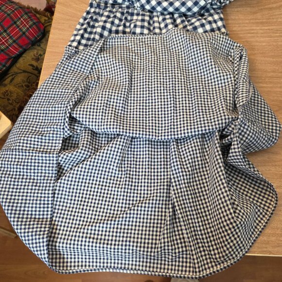 Stylish Blue Gingham Midi Dress - Picture 7 of 15